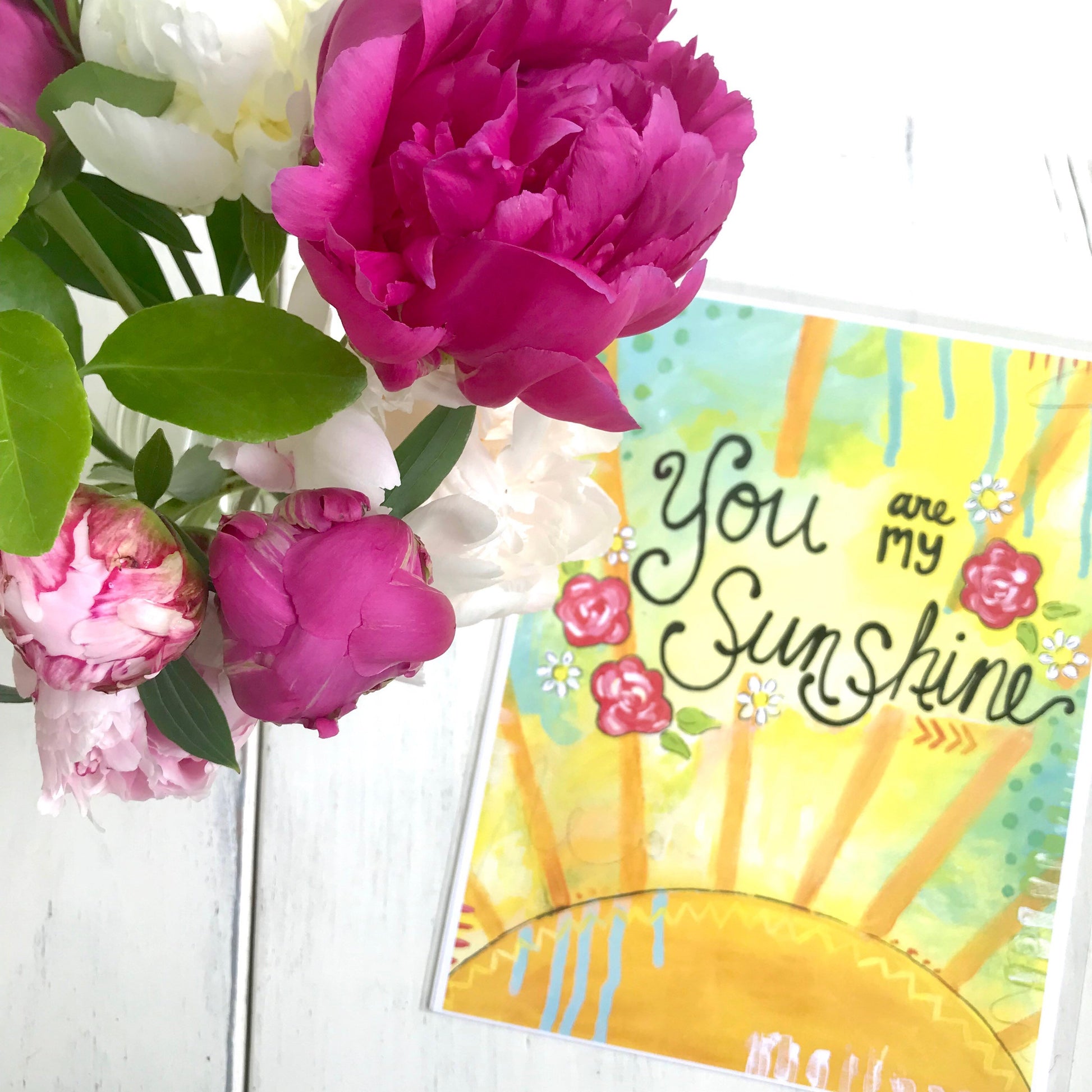 You are my Sunshine 8.5x11 inch Art Print - Bethany Joy Art