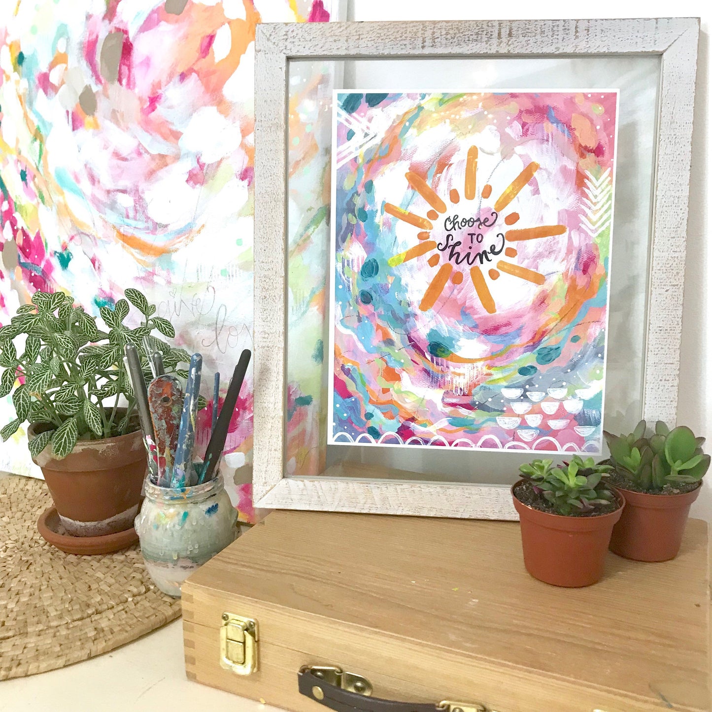 Inspirational Art "Choose to Shine" 8.5 x 11 Print - Bethany Joy Art