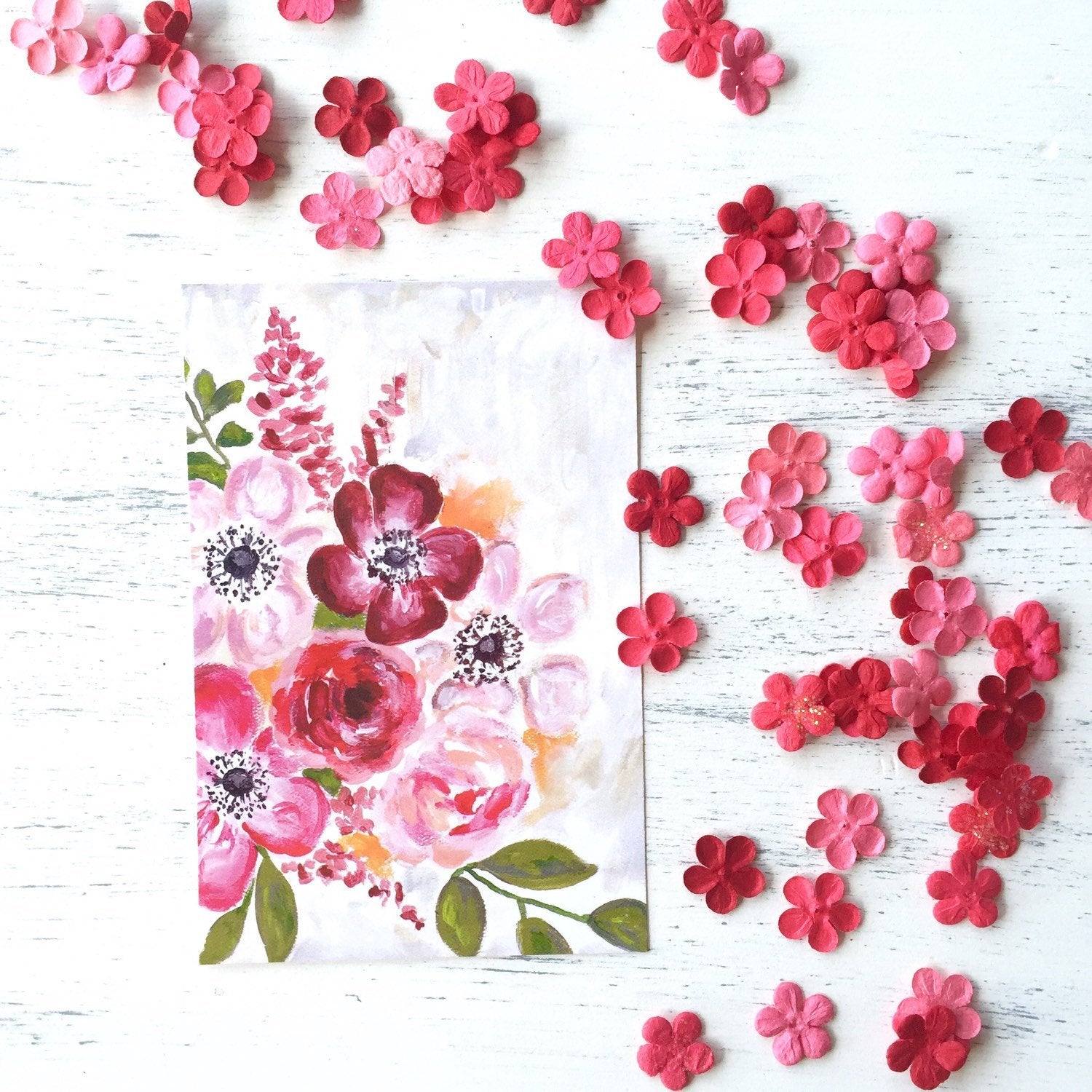 Floral Art: "Love Blooms" - 8.5x11 Print - Bethany Joy Art