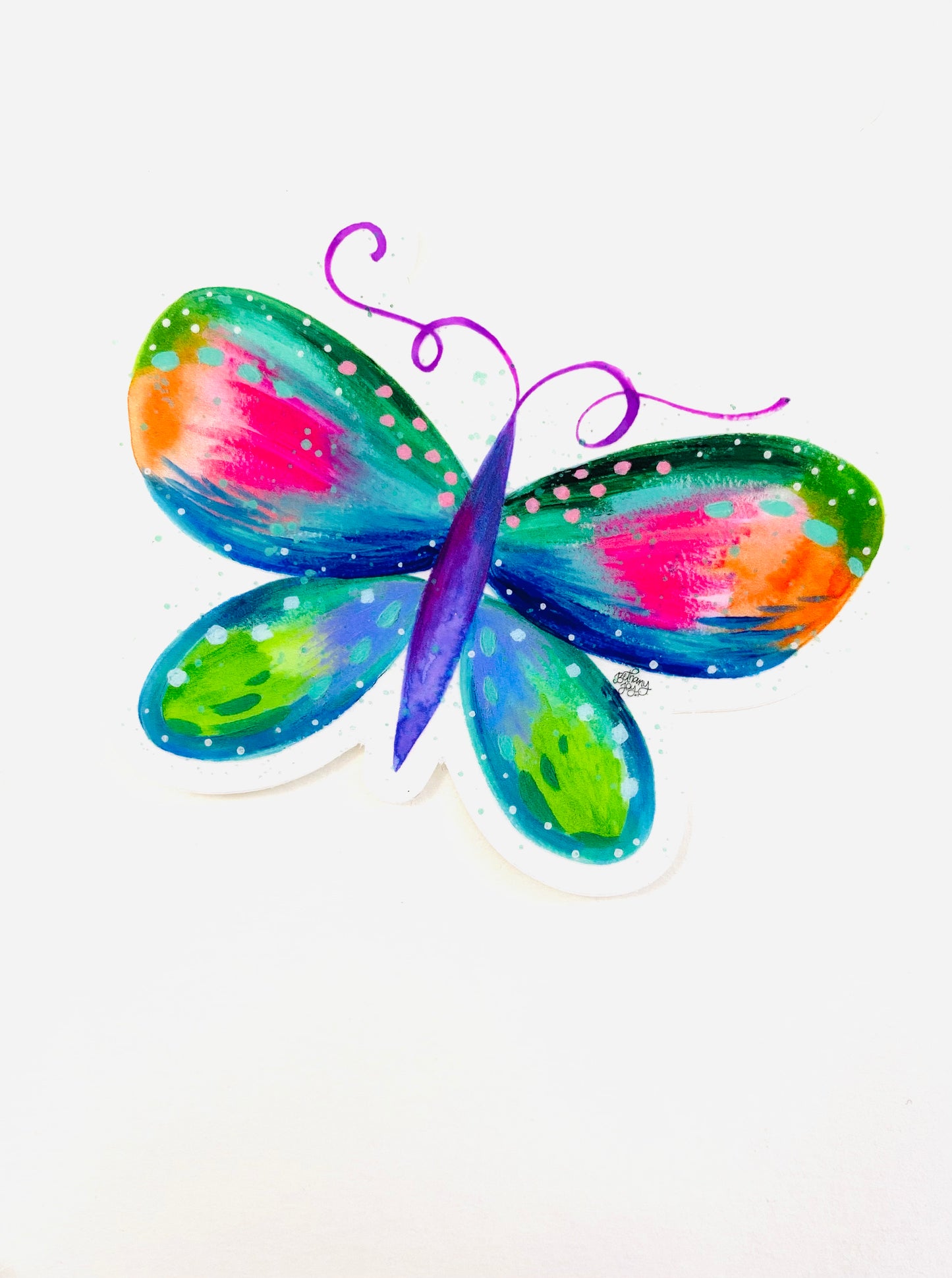 Butterfly Vinyl Sticker - April Sticker of the Month 2022