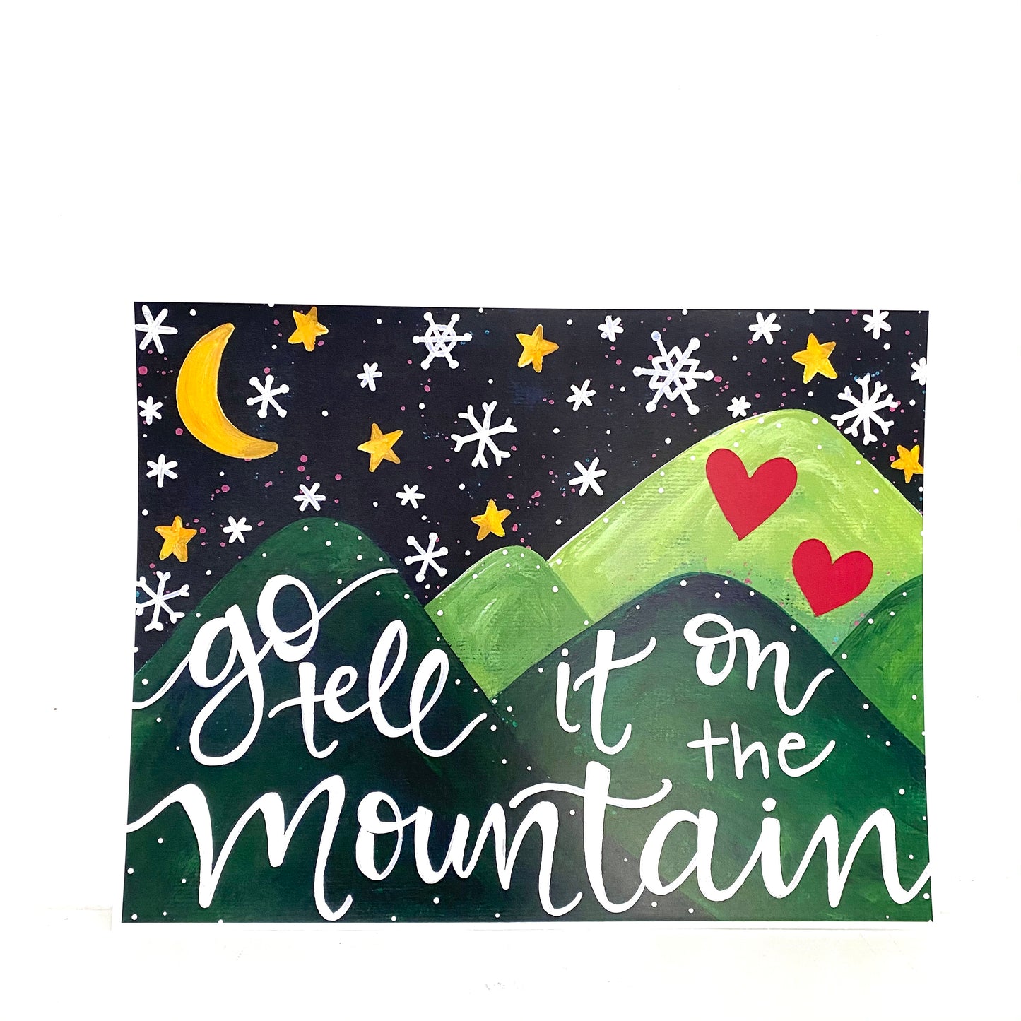Go Tell it on the Mountain Christmas Bethany Joy Art Print
