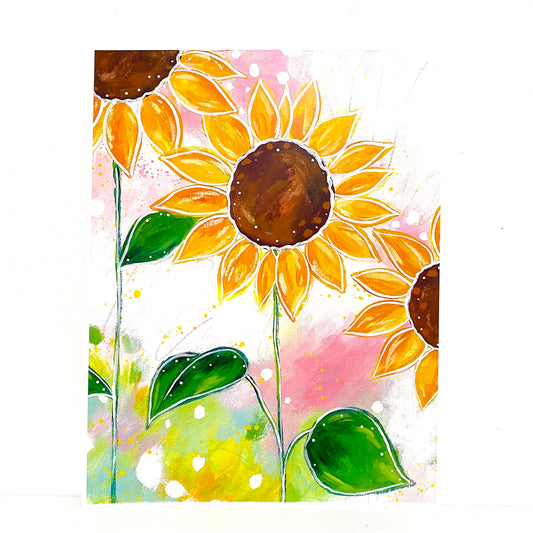 Sunflowers Bethany Joy Art Print