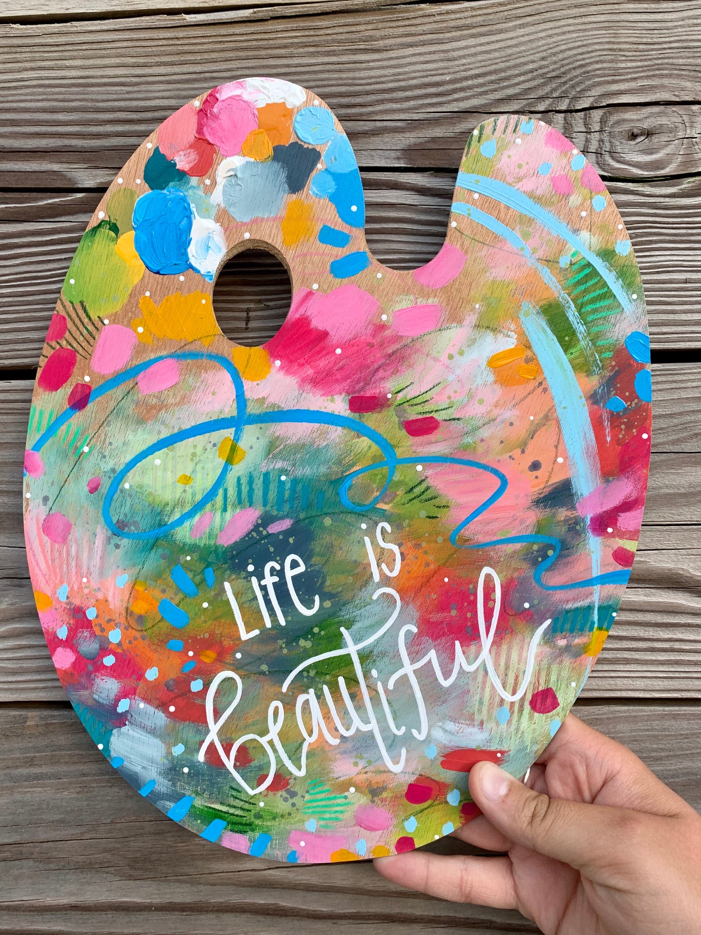 Paint Palette Original Painting #4 “Life is Beautiful”