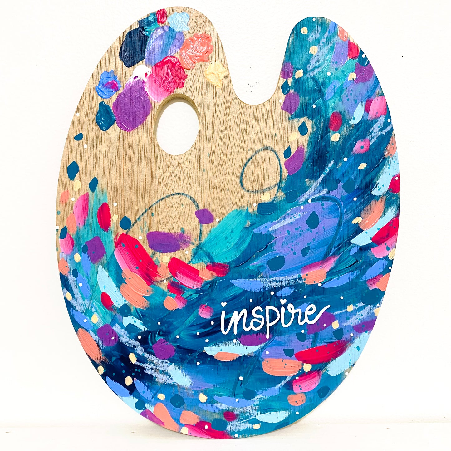 August 2022 Daily Paint Palette Painting Day 19 - Colorful Inspiration