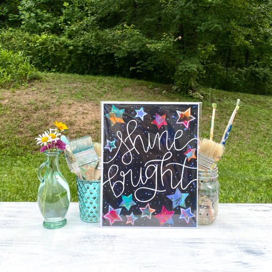 Shine Bright Bethany Joy Art Print