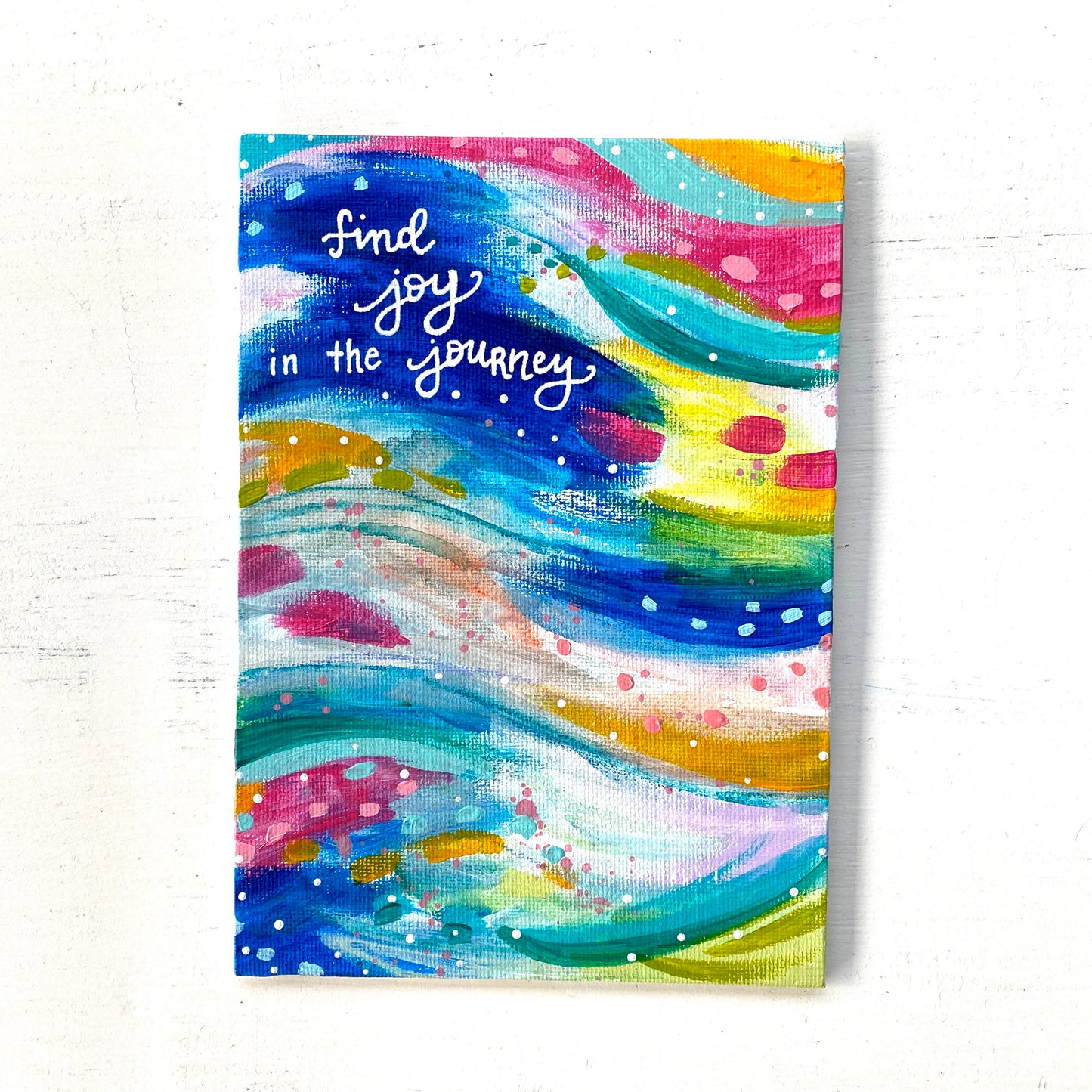August 2020 Daily Painting Day 26 “Joyful Journey” 5x7 inch original