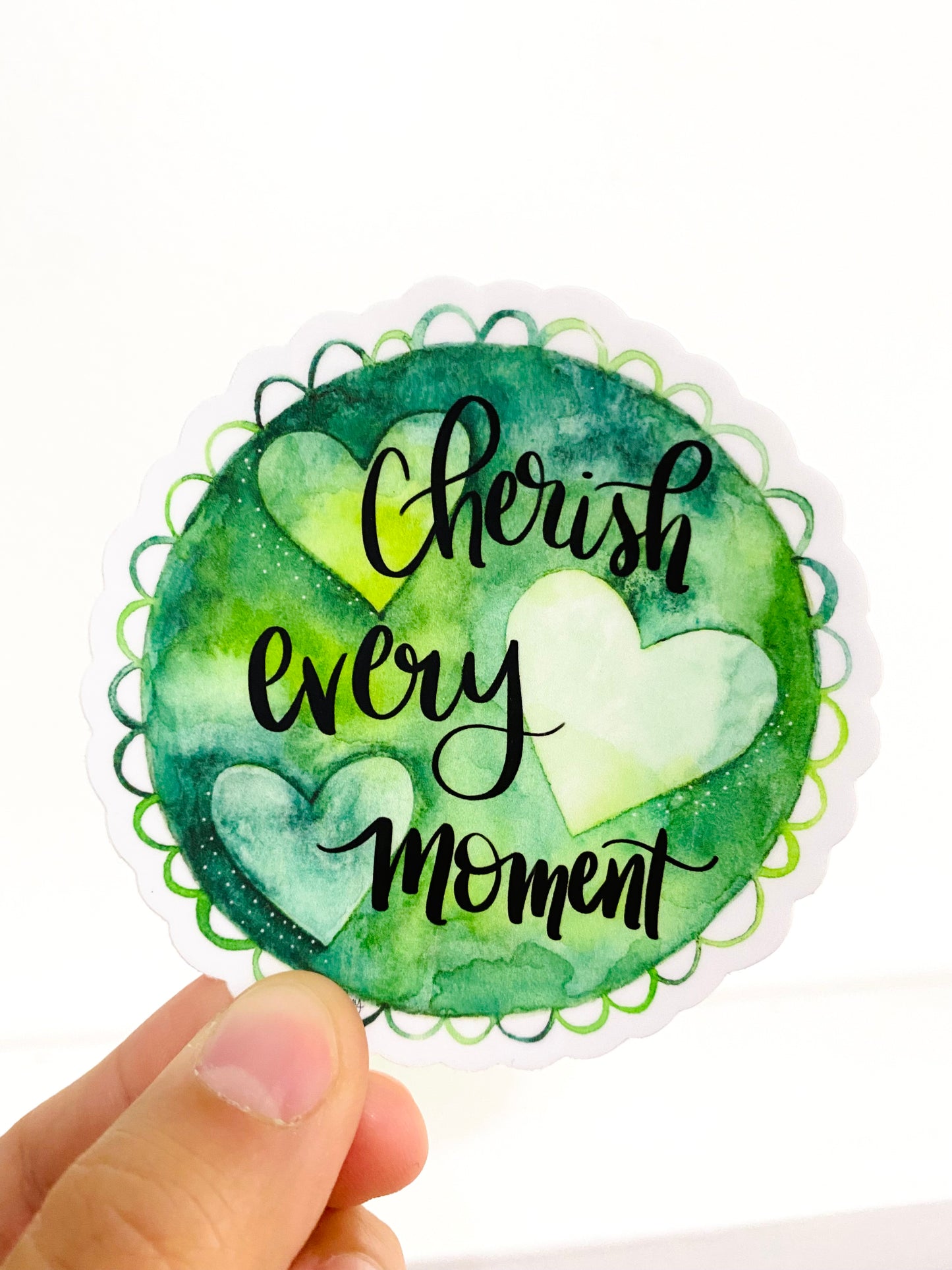 Cherish Every Moment Vinyl Sticker - December 2021 Sticker of the Month