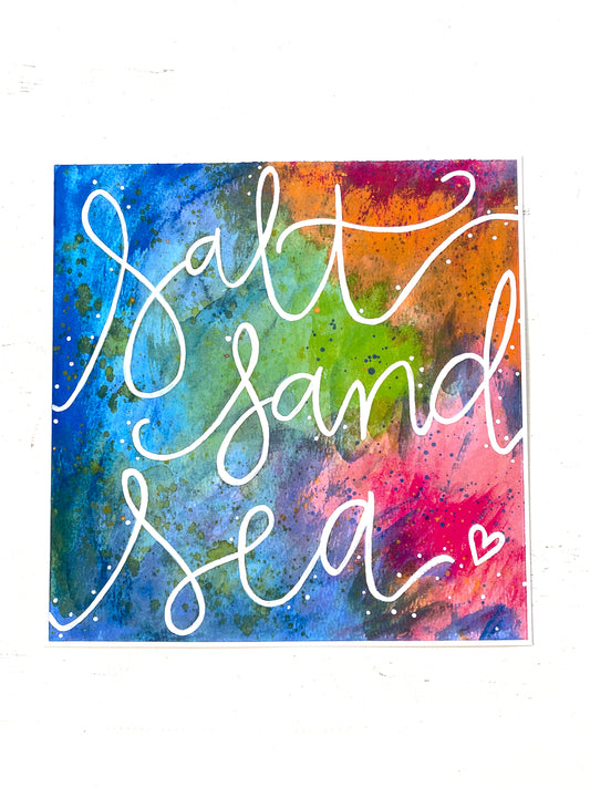 Salt, Sand, Sea Bethany Joy Art Beach Print
