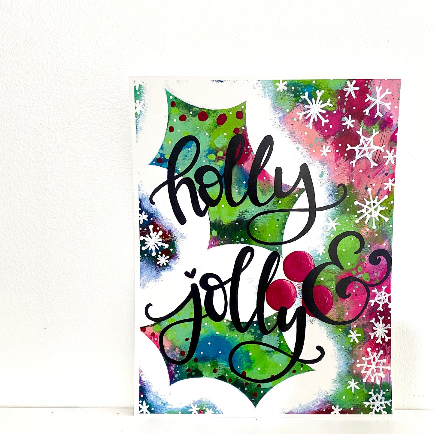 Holly & Jolly Christmas Bethany Joy Art Print
