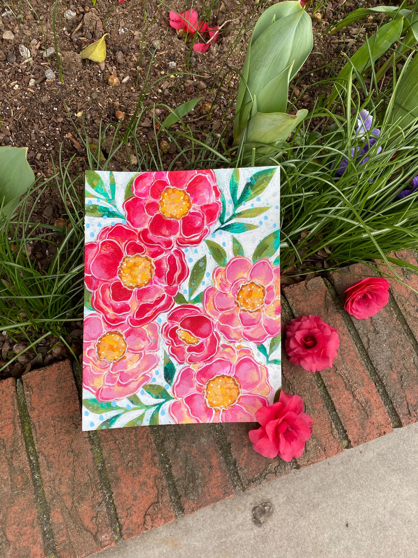 Peony Love 8.5x11 inch art print - Bethany Joy Art