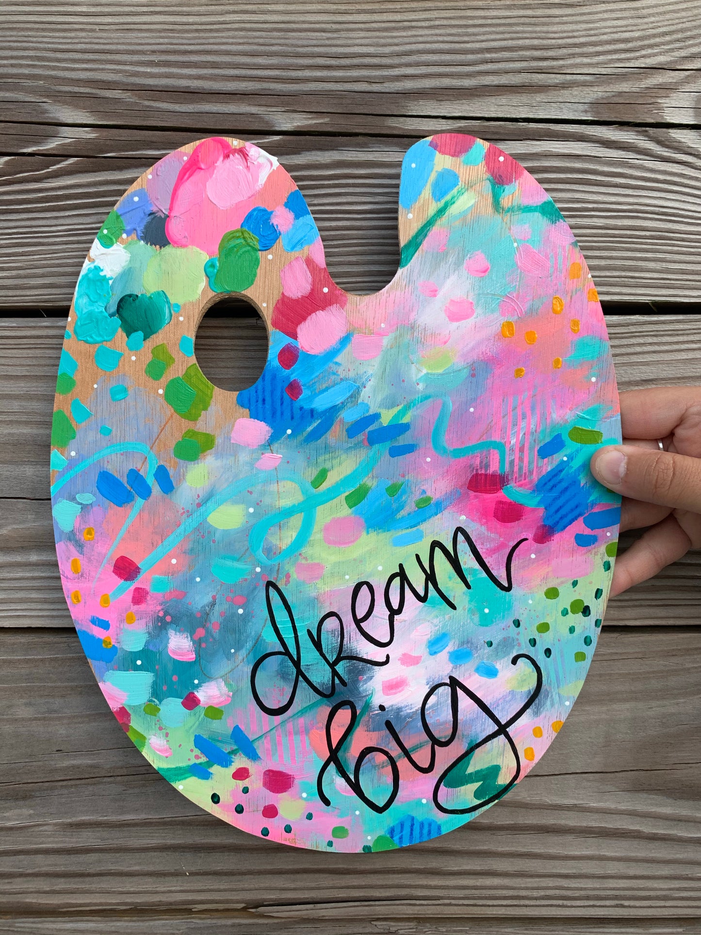 Paint Palette Original Painting #5 “Dream Big”
