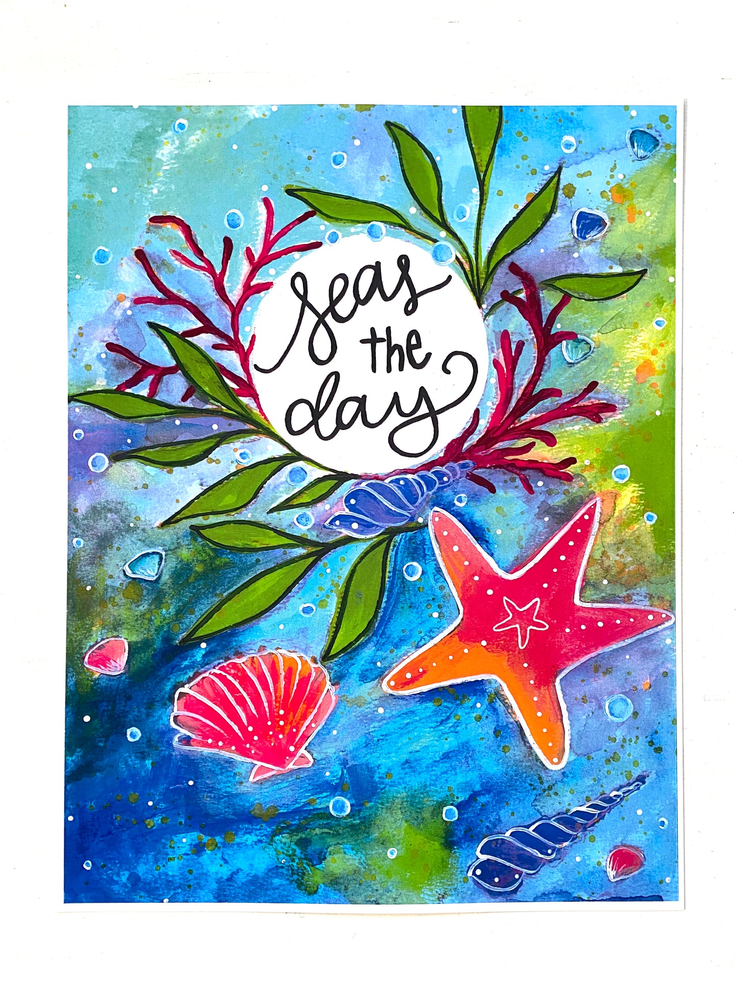 Seas the Day Bethany Joy Art Beach Print