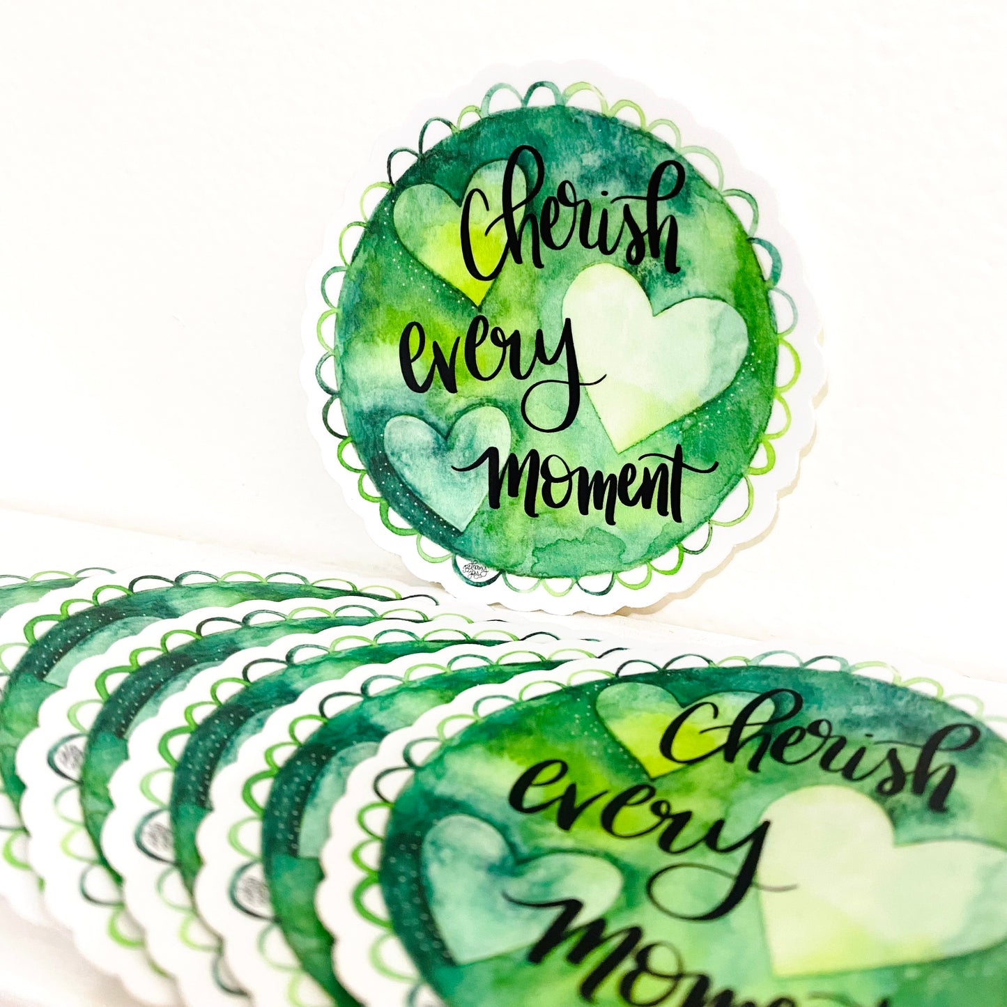 Cherish Every Moment Vinyl Sticker - December 2021 Sticker of the Month