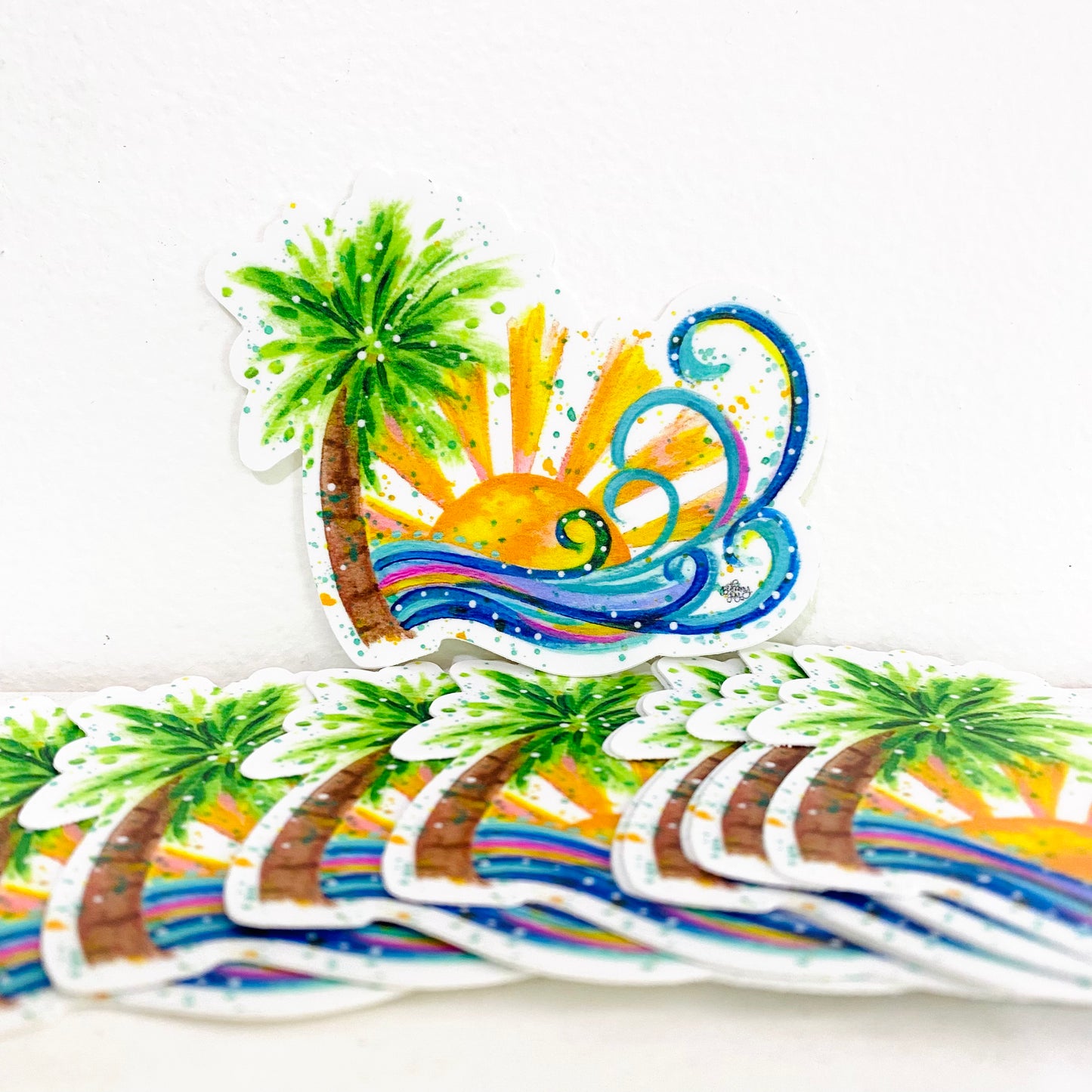 Sunshine Beach Vinyl Sticker - July Sticker of the Month 2022