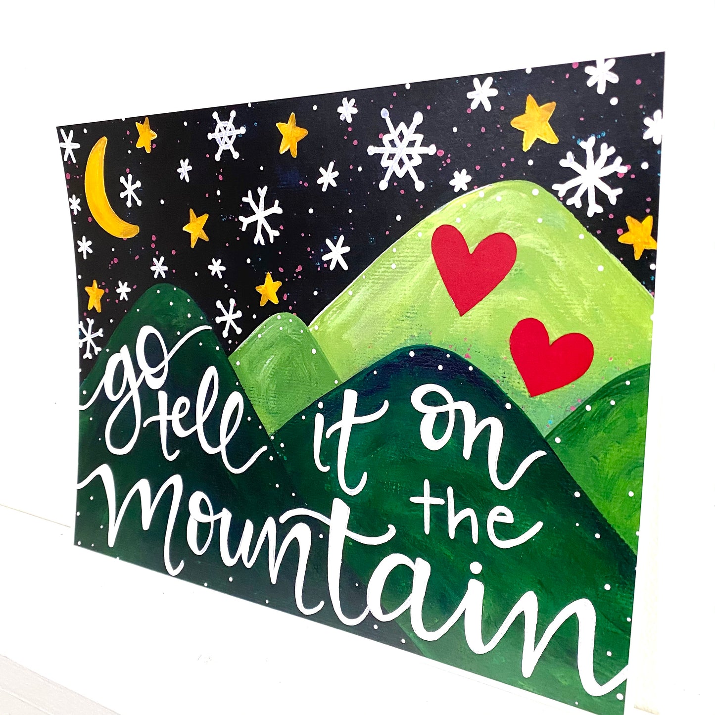 Go Tell it on the Mountain Christmas Bethany Joy Art Print