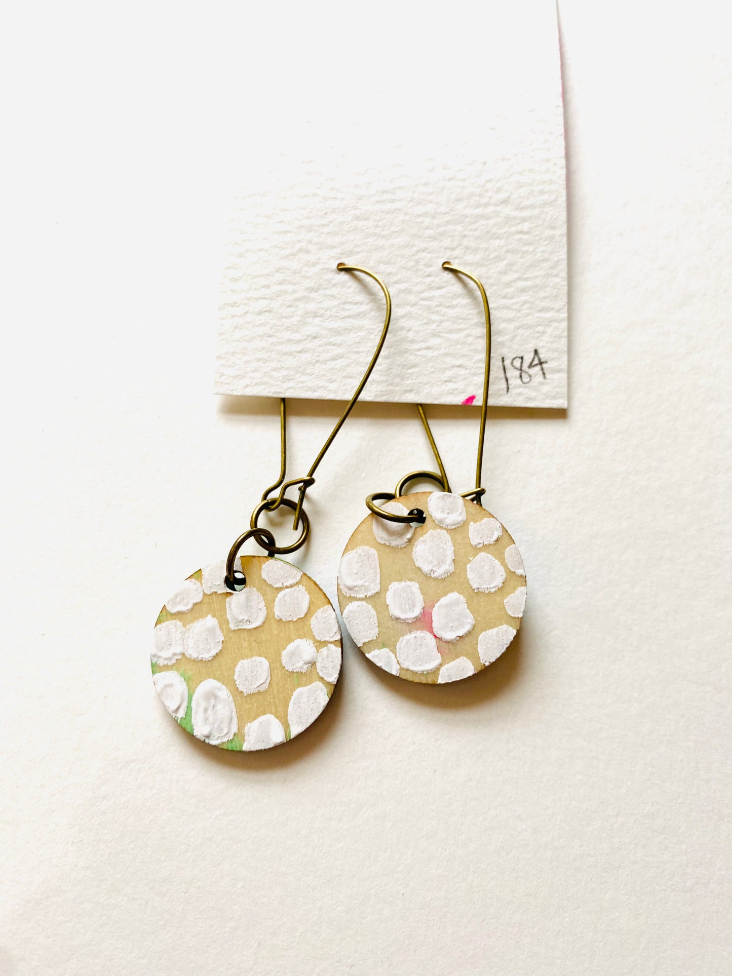 Colorful, Hand Painted Earrings 184
