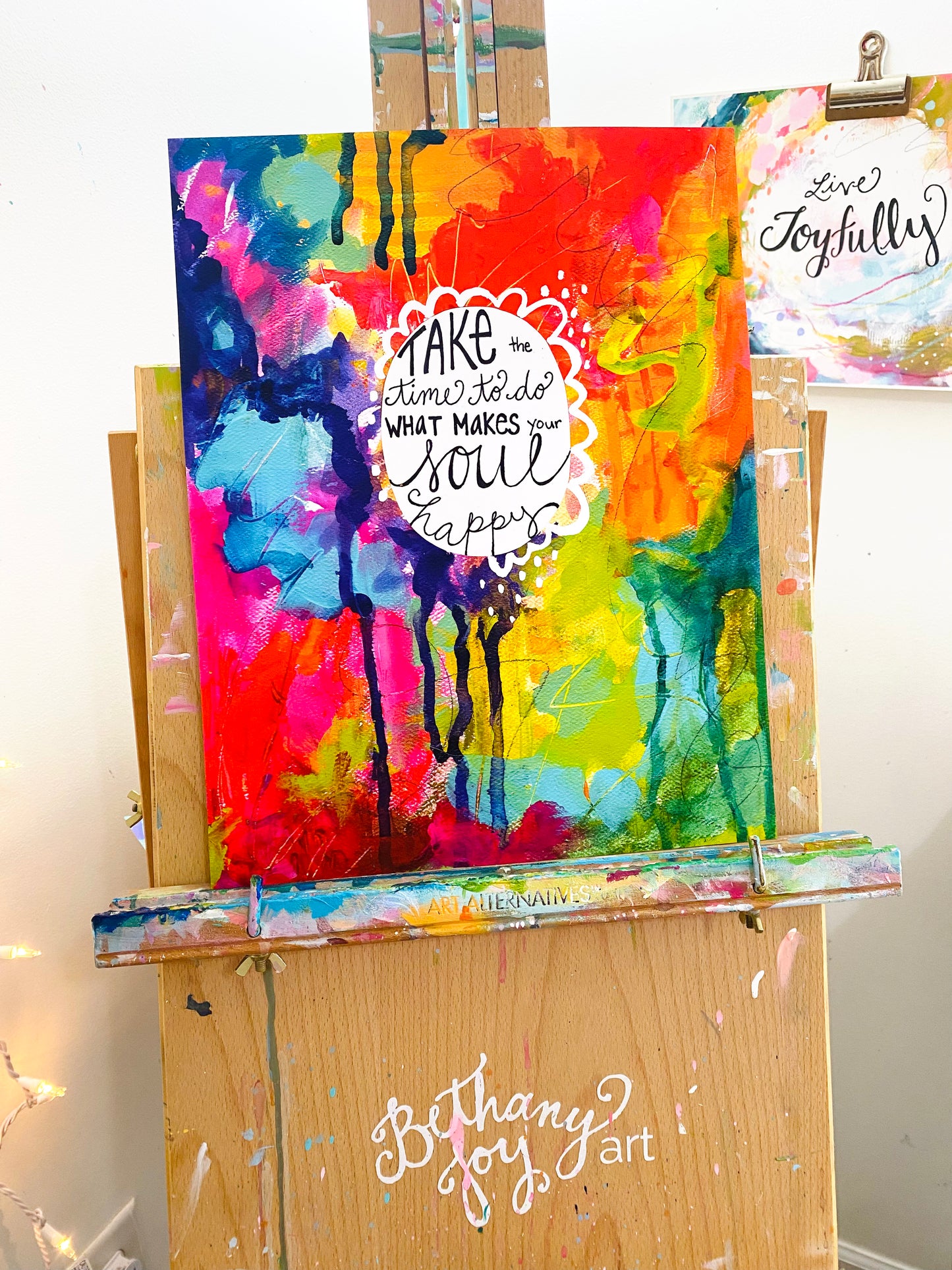 "Happy Soul" Inspirational Bethany Joy Art Print