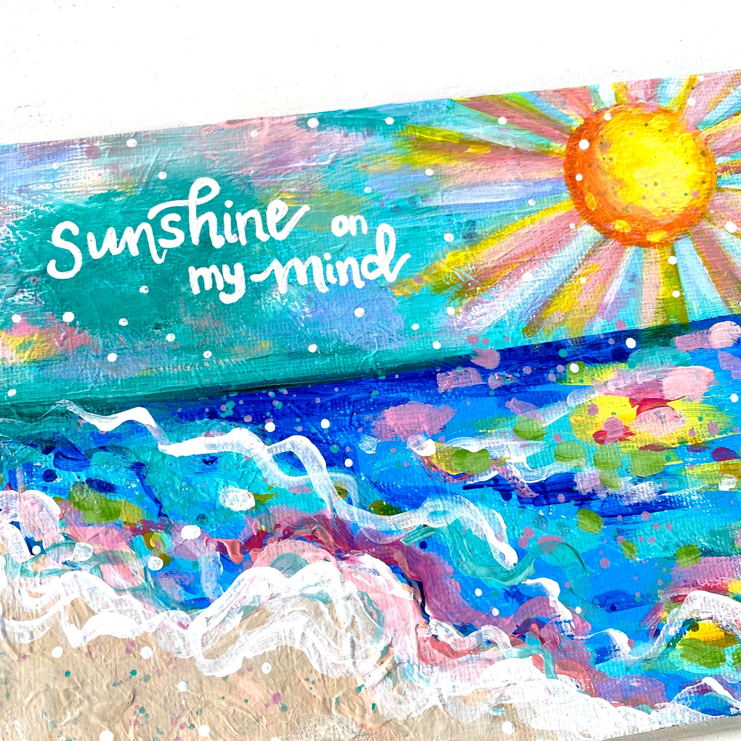 August 2020 Daily Painting Day 29 “Sunshine on my Mind” 5x7 inch original