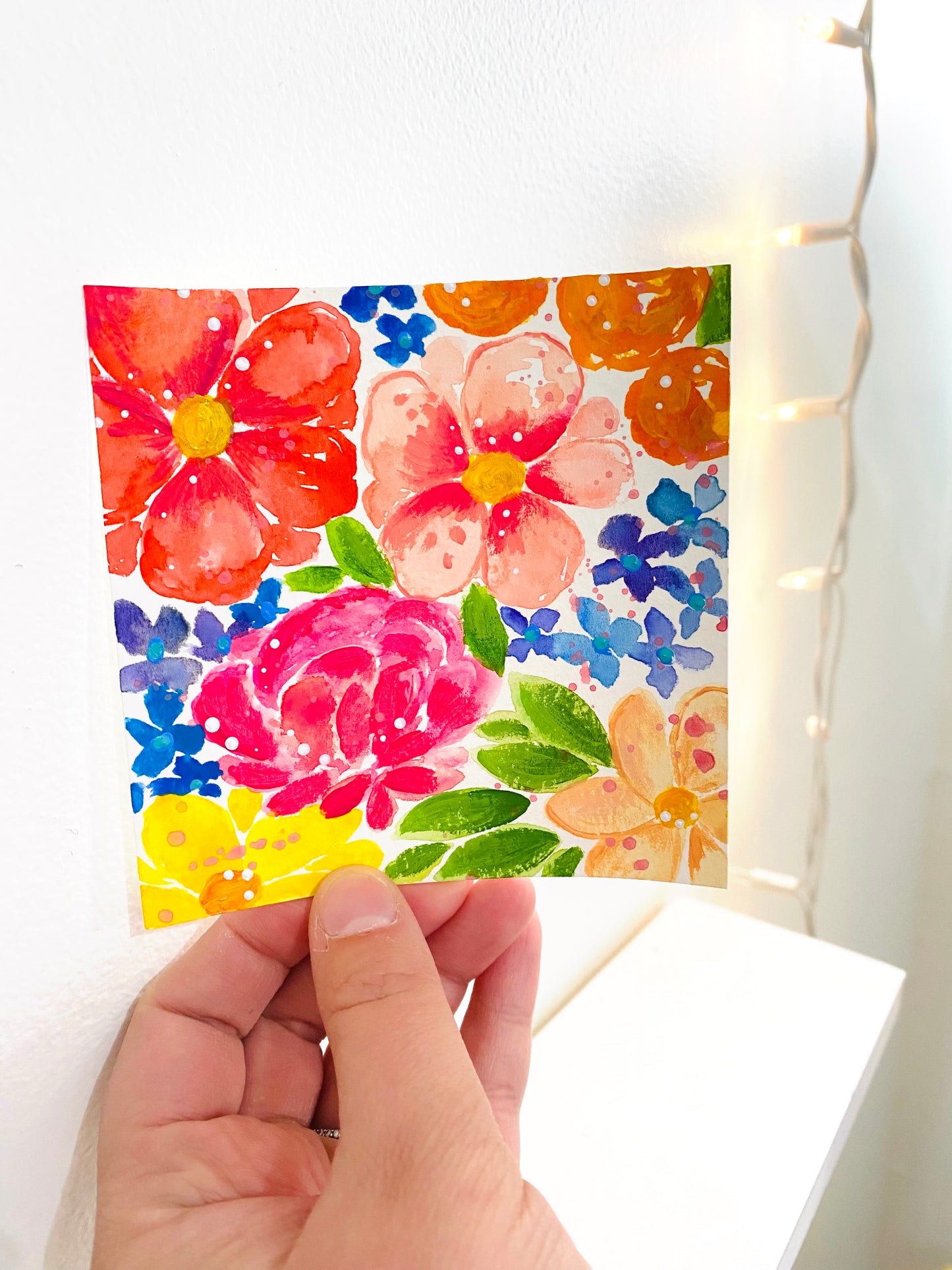 Day 9 of 28 February Flowers Original Painting