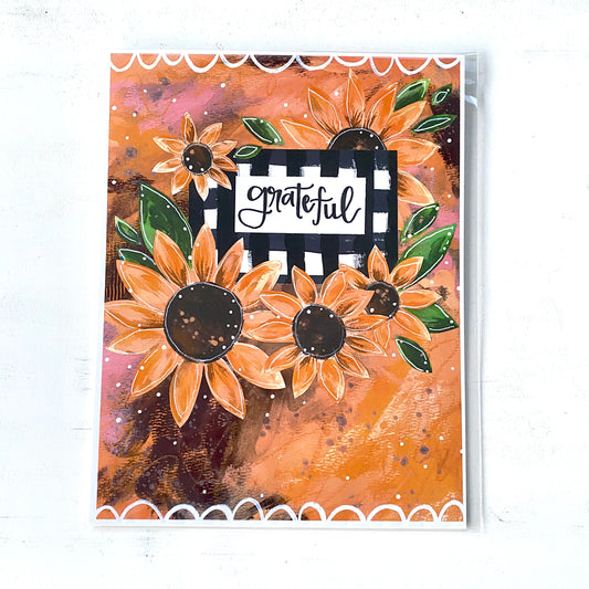 Grateful Sunflowers Bethany Joy Art Print