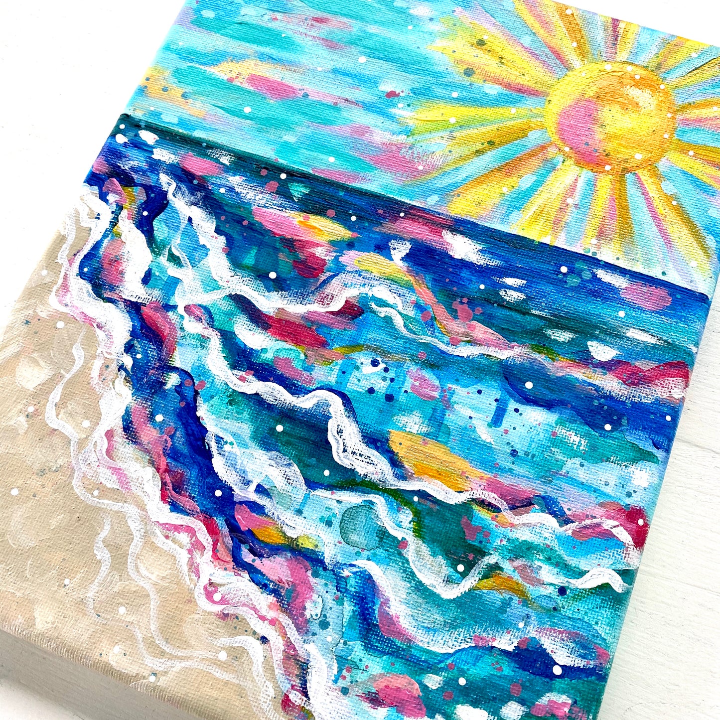 “Love Shines” 8x10 inch original painting on canvas