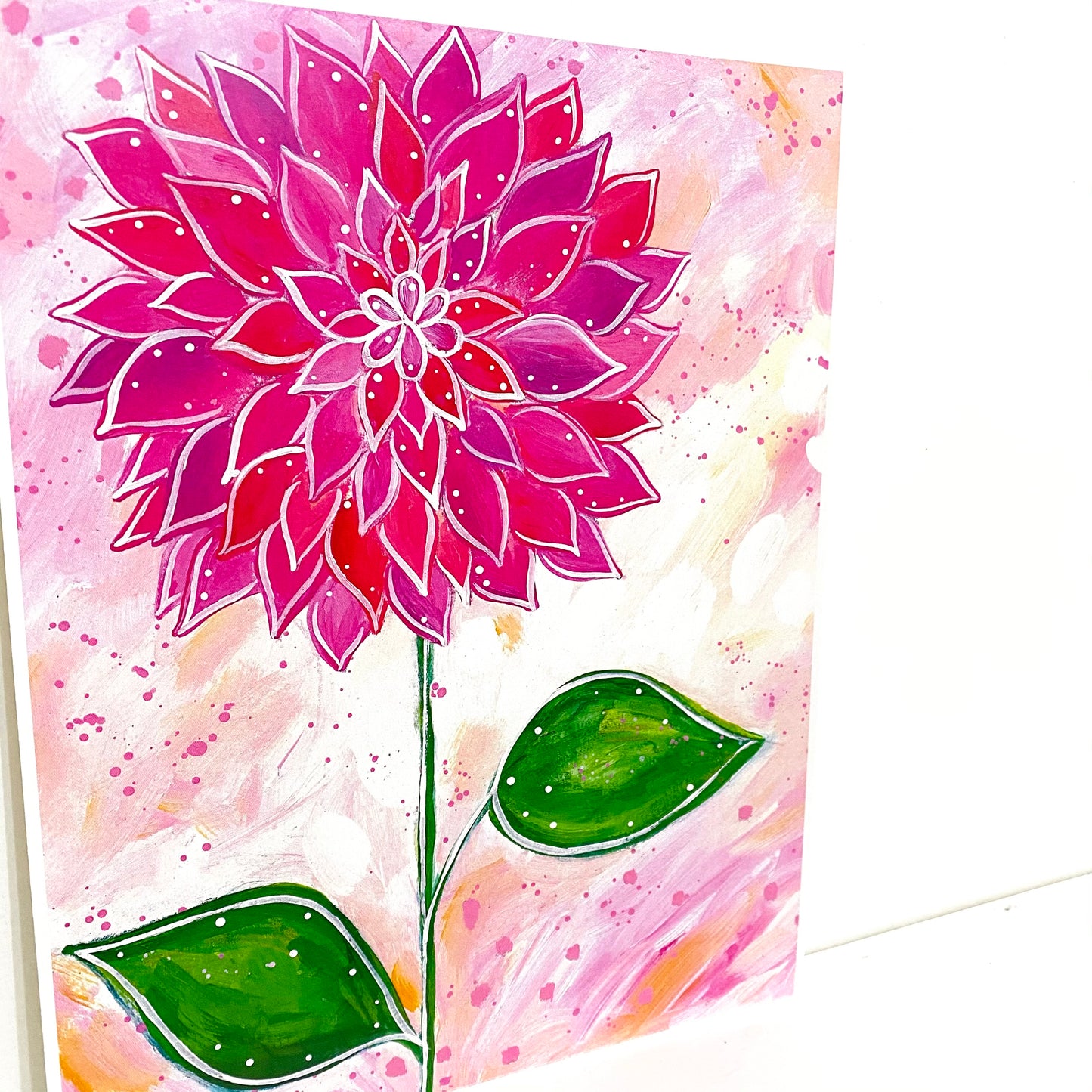 Dahlia Floral Bethany Joy Art Print