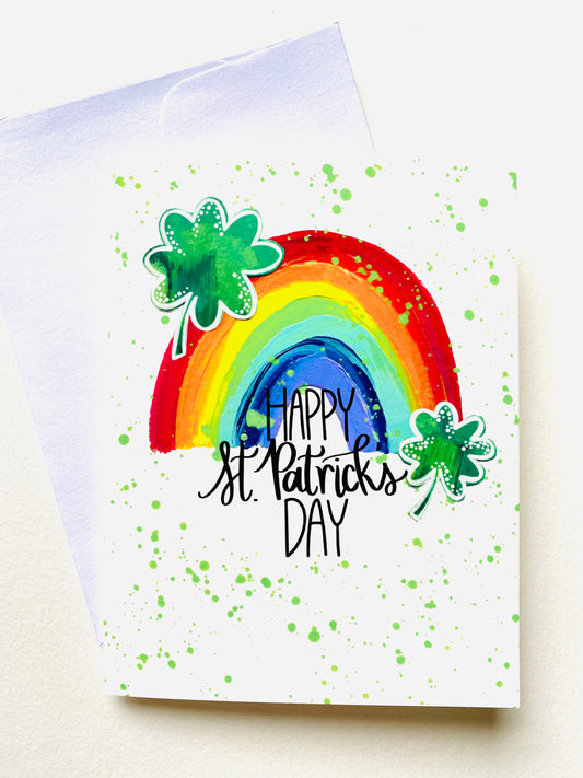 “Happy St. Patrick’s Day” Card with Envelope