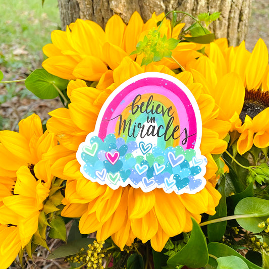 Rainbow Hearts Vinyl Sticker - April 2021 Sticker of the Month