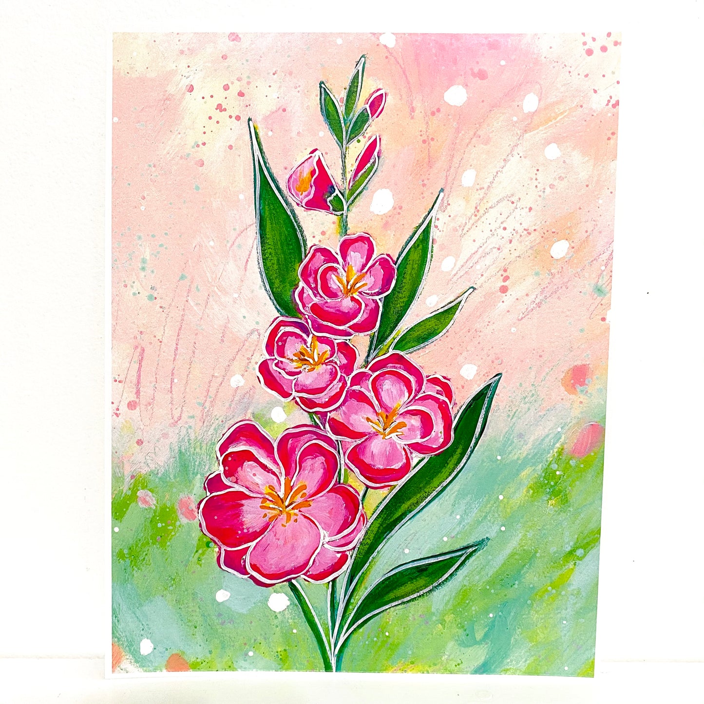 Gladiolus Bethany Joy Art Print