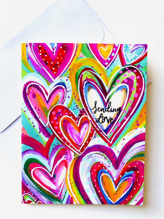 "Sending Love" Card with Envelope