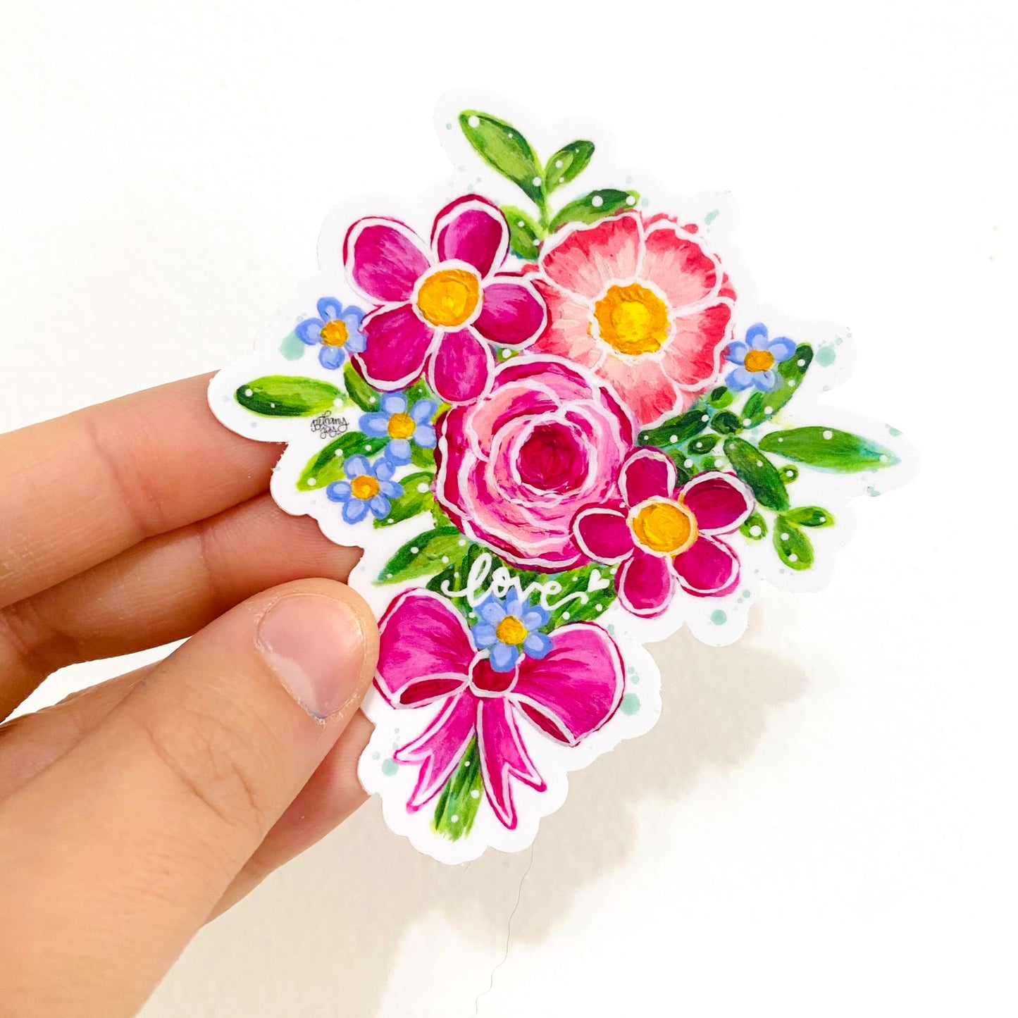 Love Bouquet Vinyl Sticker - February 2021 Sticker of the Month