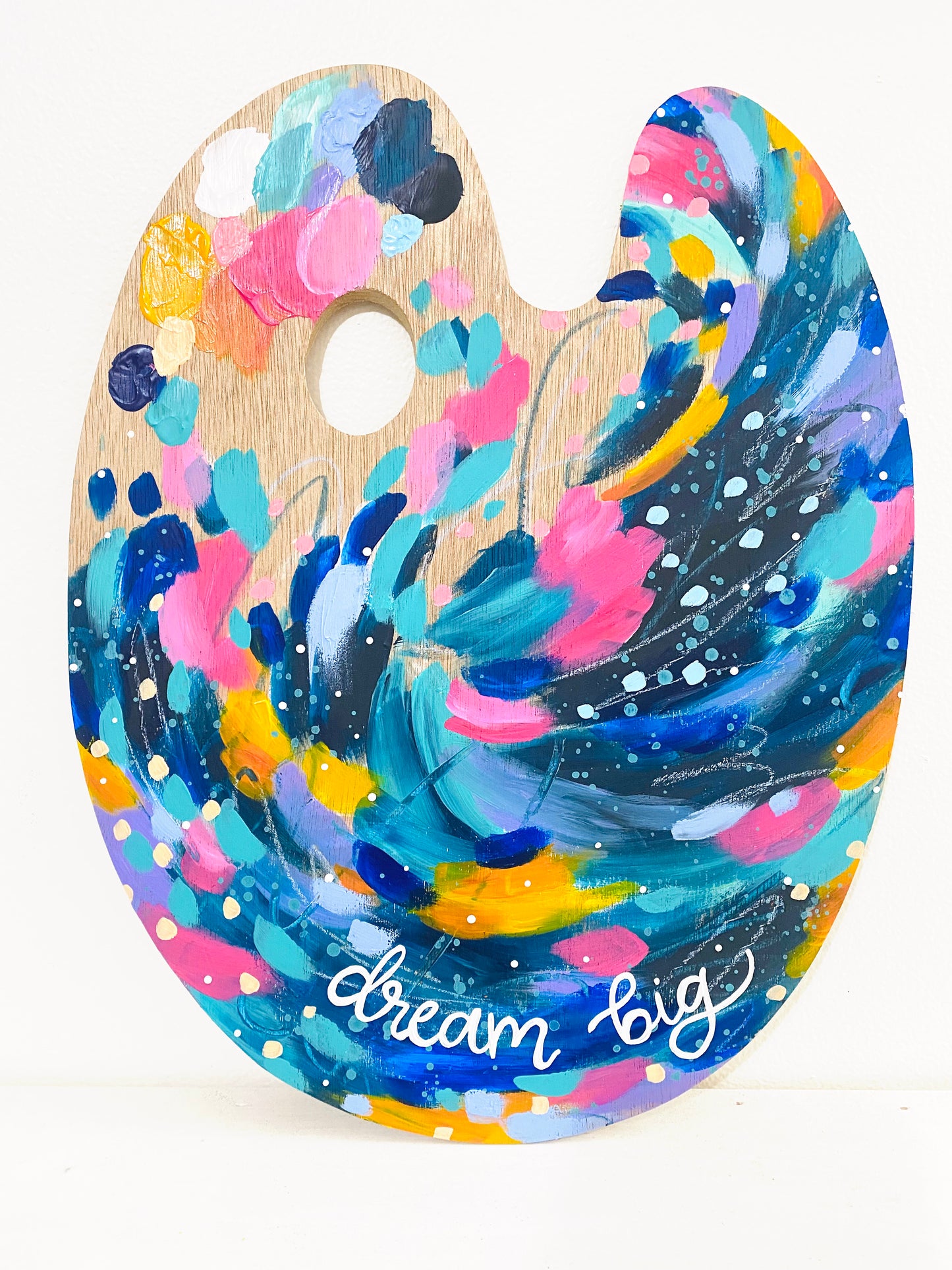 August 2022 Daily Paint Palette Painting Day 6 - Dream Big Abstract