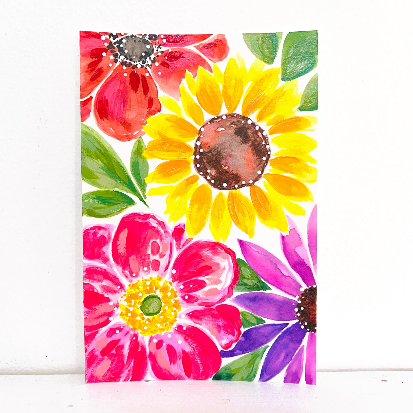 Day 11 of 28 February Flowers Original Painting