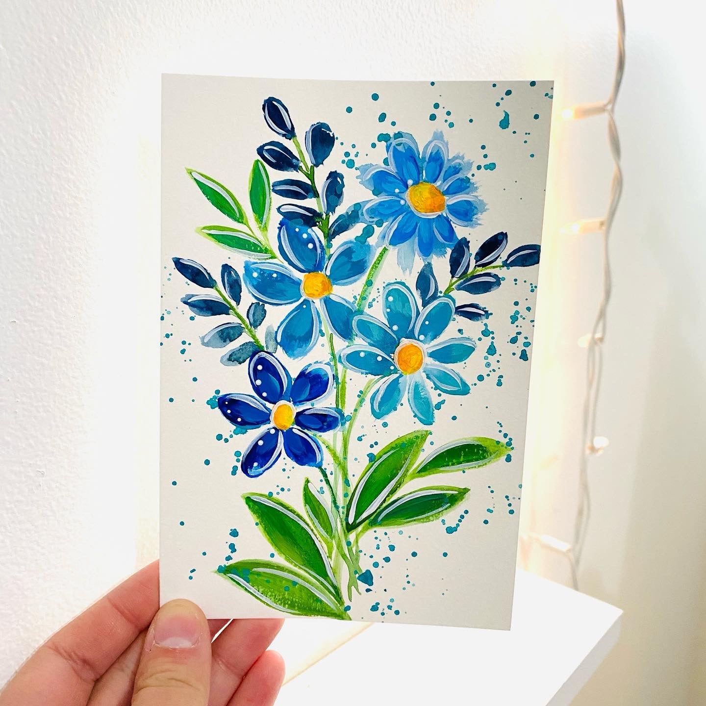 Day 8 of 28 February Flowers Original Painting