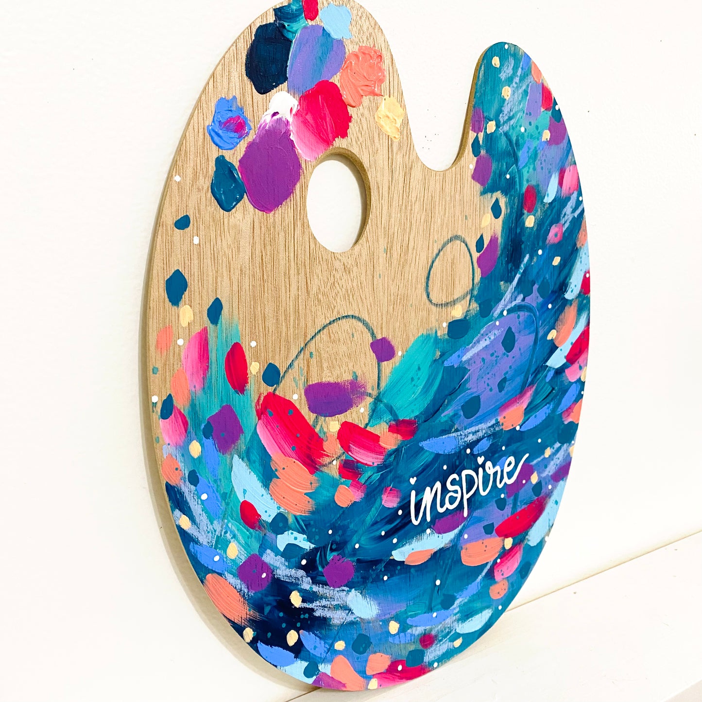 August 2022 Daily Paint Palette Painting Day 19 - Colorful Inspiration