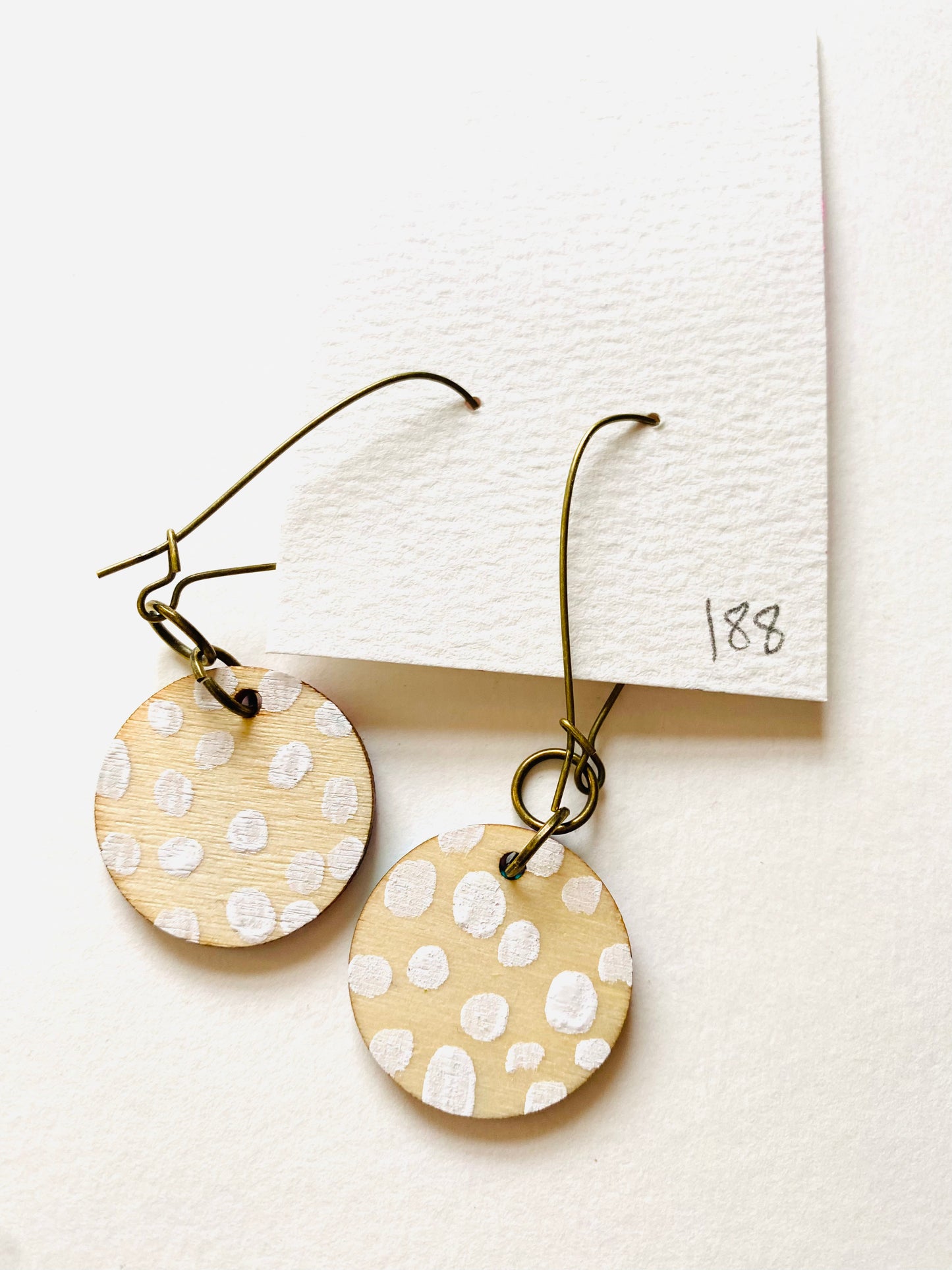 Colorful, Hand Painted Earrings 188