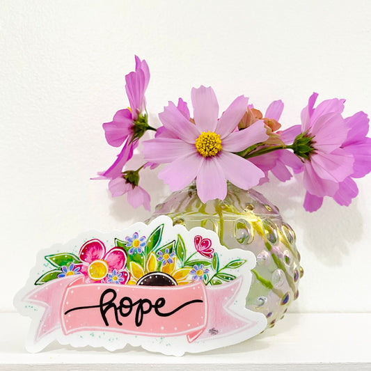 Hope Banner Vinyl Sticker - October Sticker of the Month