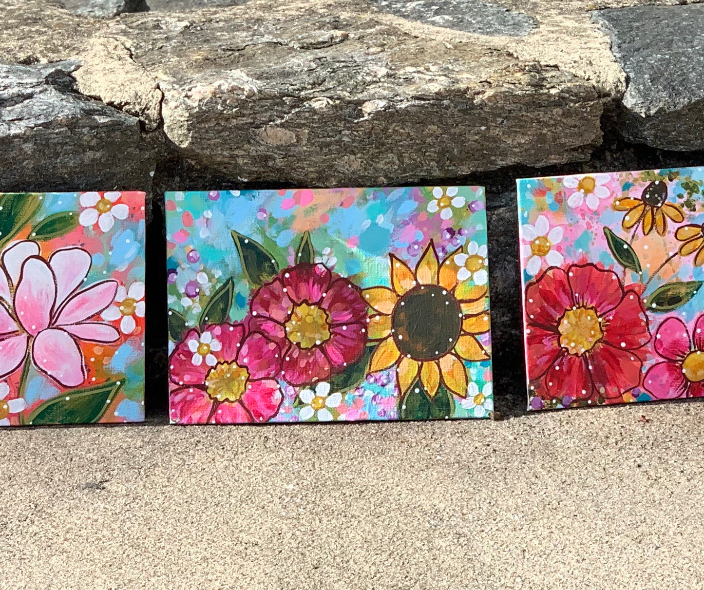 January Daily Painting Day 12 “Live by the Light” 5x7 inch Floral Original - Bethany Joy Art
