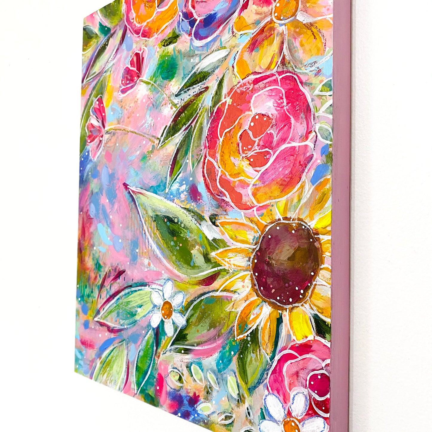 "Turn Towards the Sun” 11x14 inch original painting on wood panel