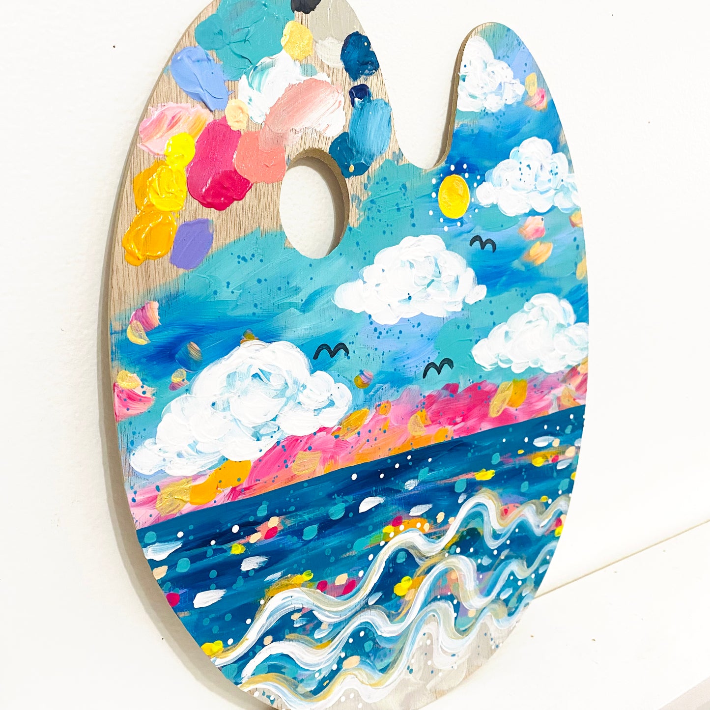 August 2022 Daily Paint Palette Painting Day 20 - Beach Joy