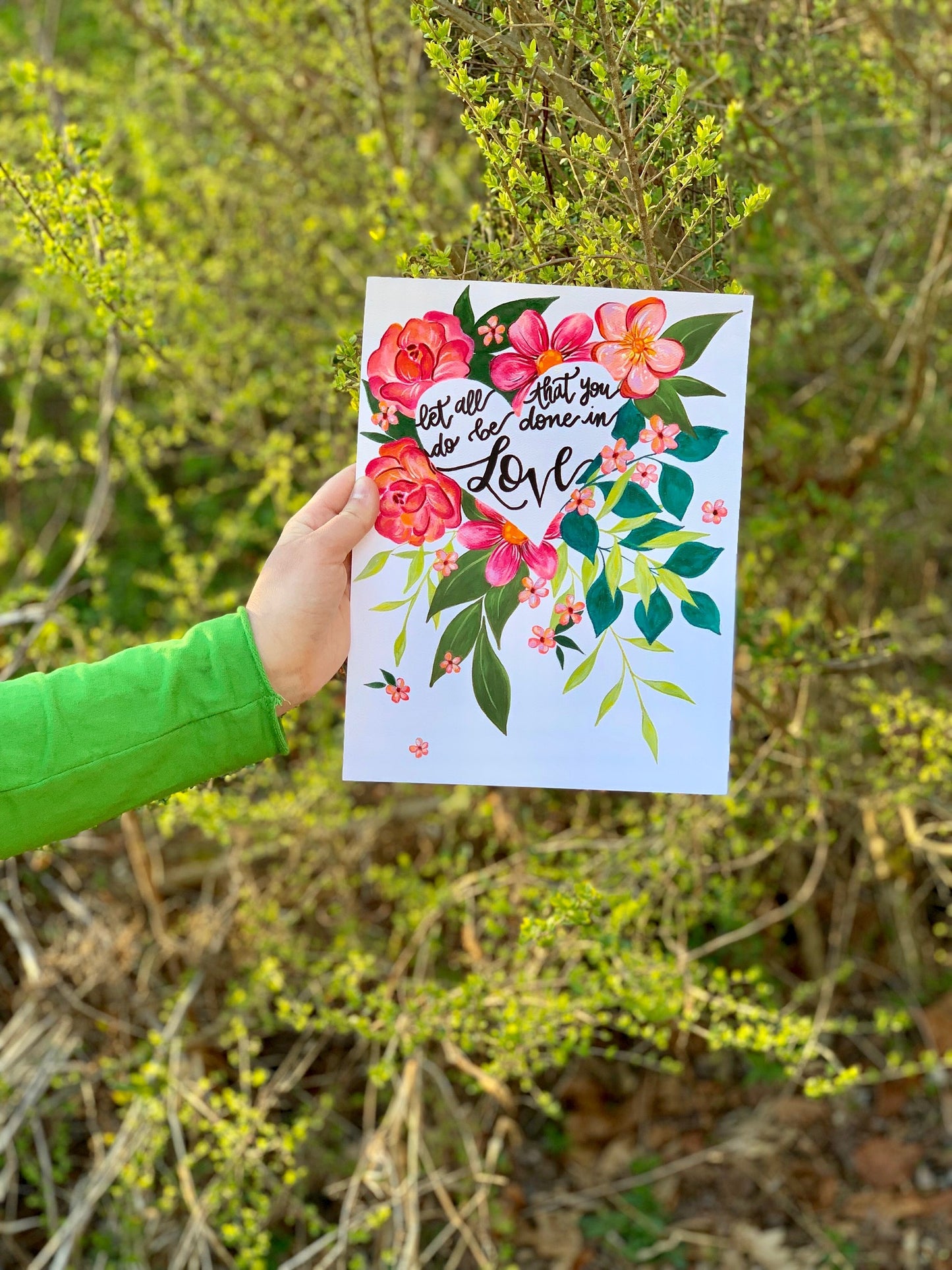 Love Flowers Art Print - Bethany Joy Art