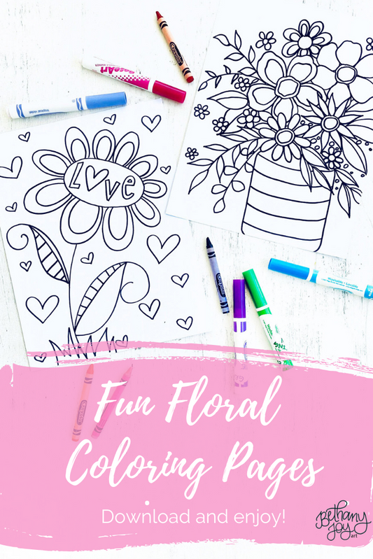 Fun Floral Coloring Pages!