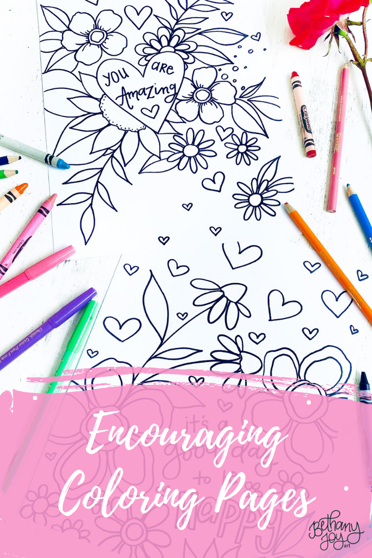 More Encouraging Coloring Pages!