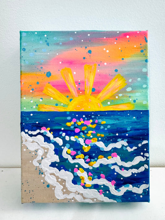 "Sunrays for Days" Original Painting #15 of 52 Weeks of Colorful Joy 2026