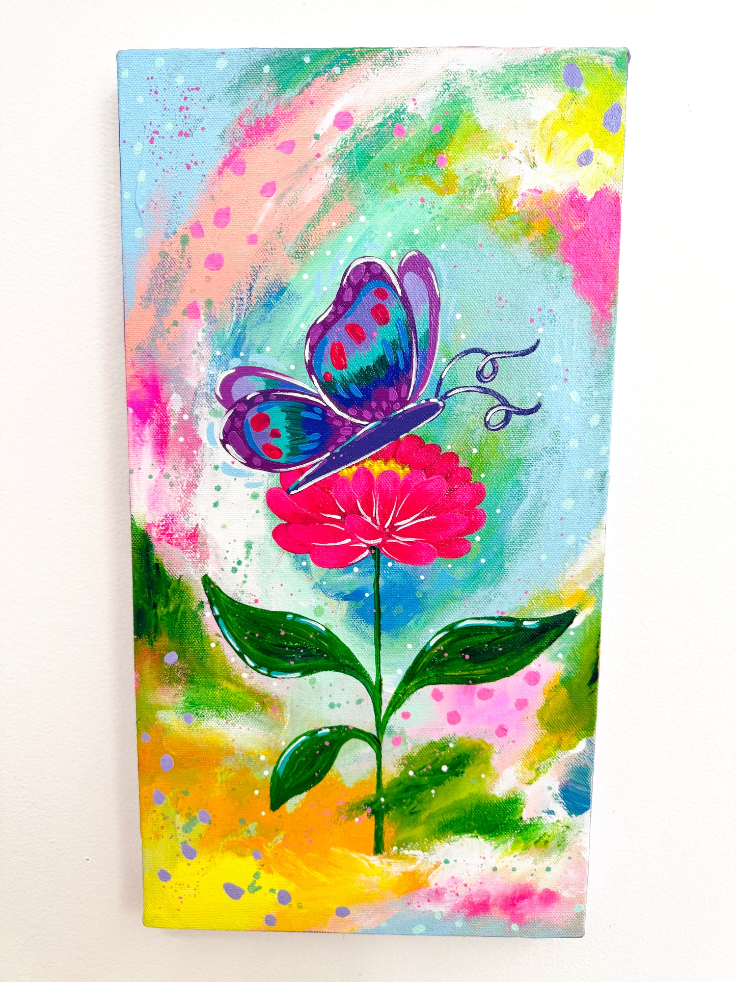 "Butterfly Daydream" Original Painting #12 of 52 Weeks of Colorful Joy 2026