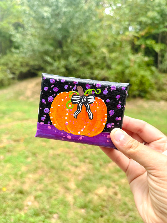 Halloween Pumpkin Mini Canvas 2