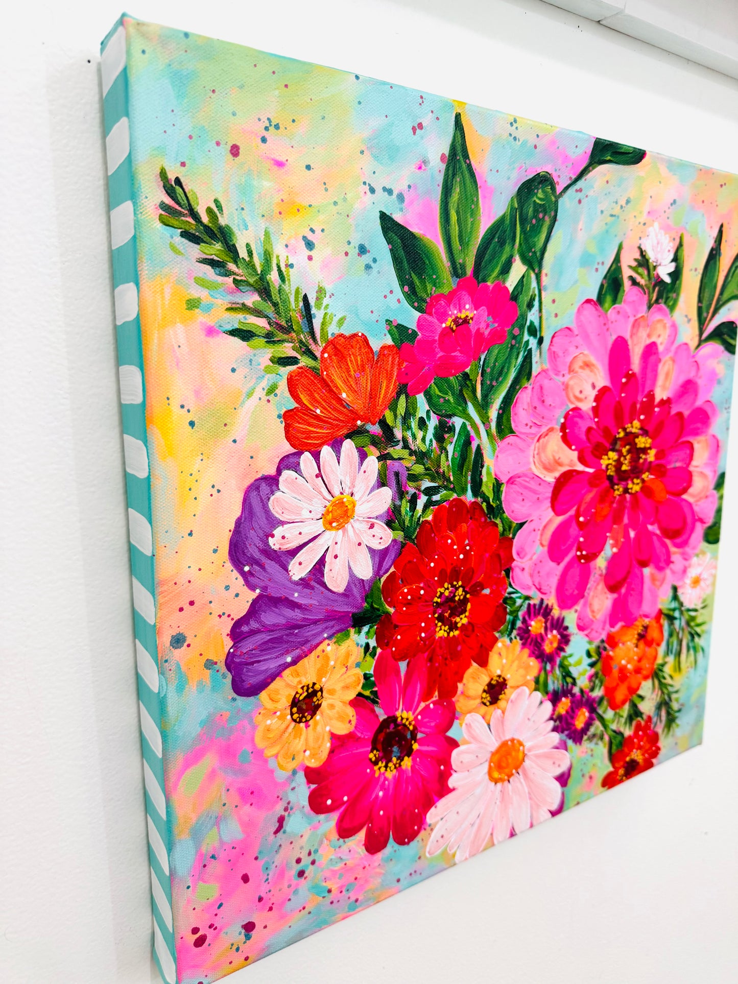 "Blooming Sunset" Original Painting #33 of 52 Weeks of Colorful Joy 2026