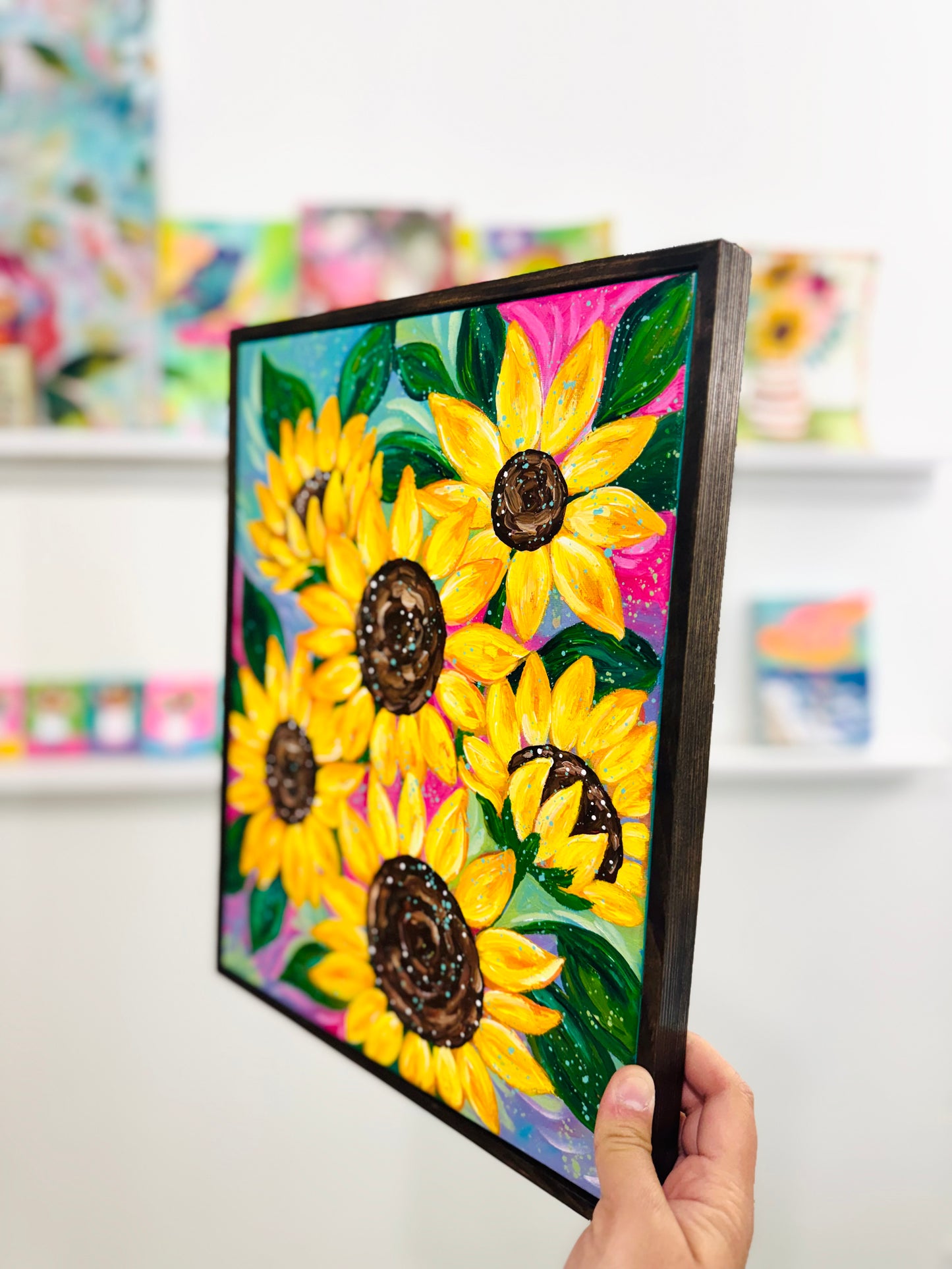 "Sunflower Parade" Original Painting #17 of 52 Weeks of Colorful Joy 2026