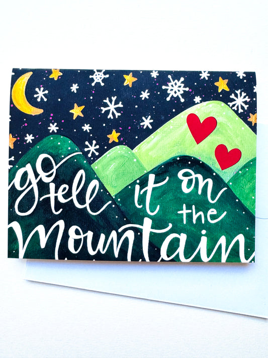 “Go Tell it on the Mountain" Card with Envelope