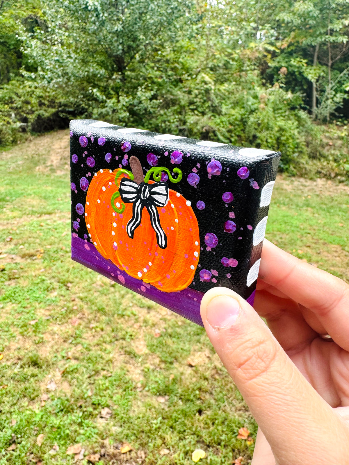 Halloween Pumpkin Mini Canvas 2